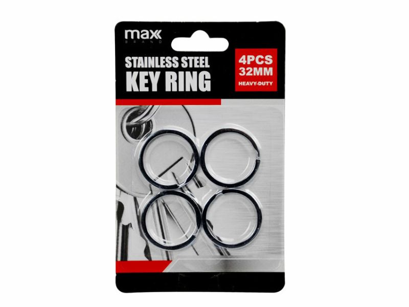 Key Ring - Stainless Steel 32mm (96pcs)