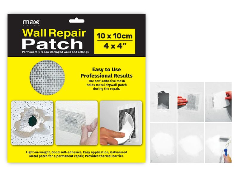 Wall Repair Patch - Max Brand 10cm (48 Packs)