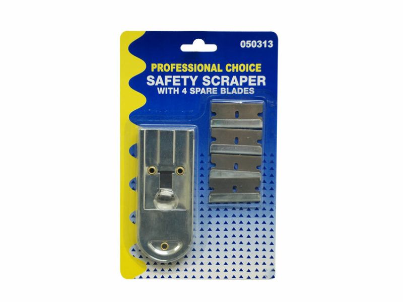 Metal Scraper w/4 Blades (12 Packs)