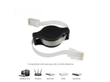 Retractable Cat5e Networking Cable 1.5m - Professional Choice (Set of 12)