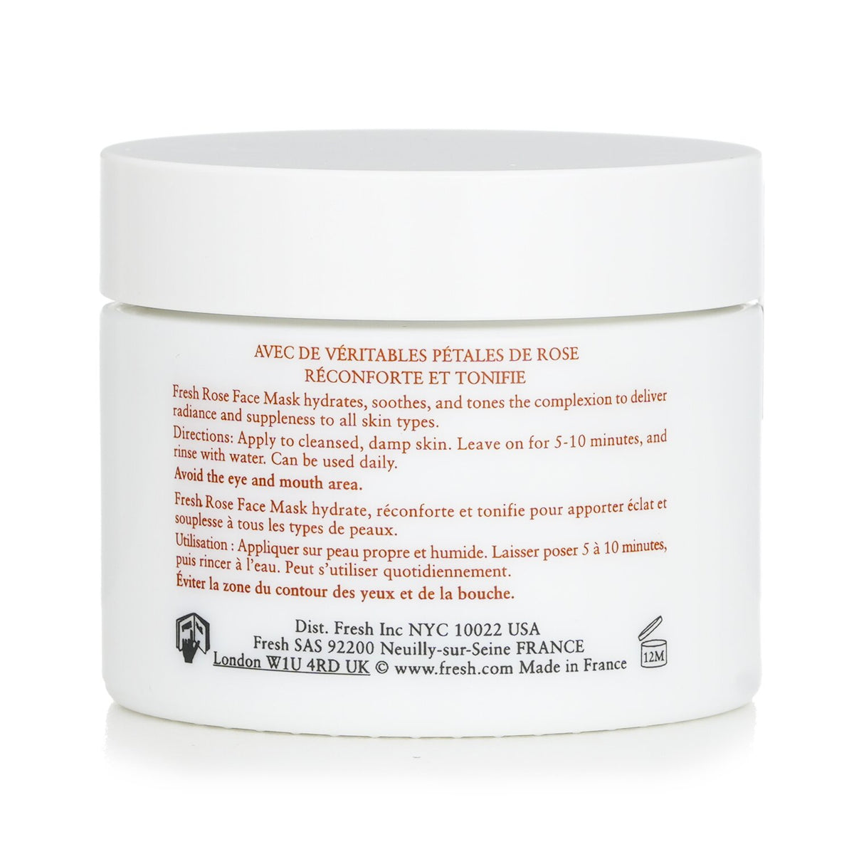 Fresh - Rose Face Mask  - 100ml/3.5oz