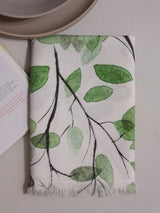 Printed Kitchen Towel - Green Leaves - BAKSANA