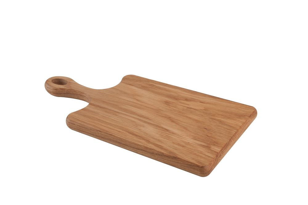 Small oak wooden board by T&G, L308 x W150 x H15mm, ideal for chopping, serving, and kitchen elegance.