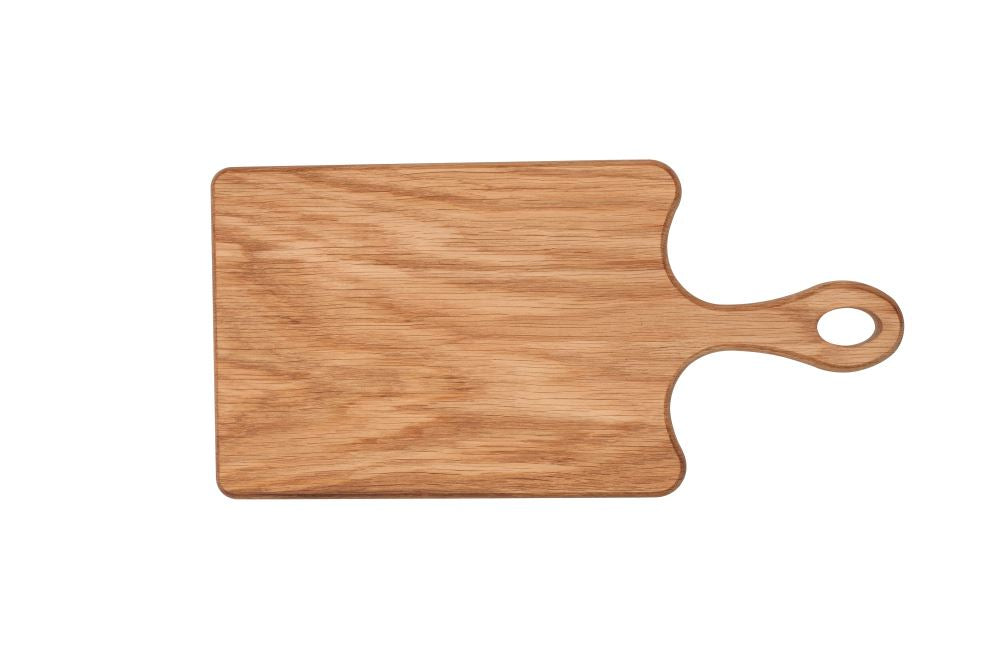 Small oak wooden board by T&G, perfect for chopping and serving, measuring L308 x W150 x H15mm, blends style with functionality.