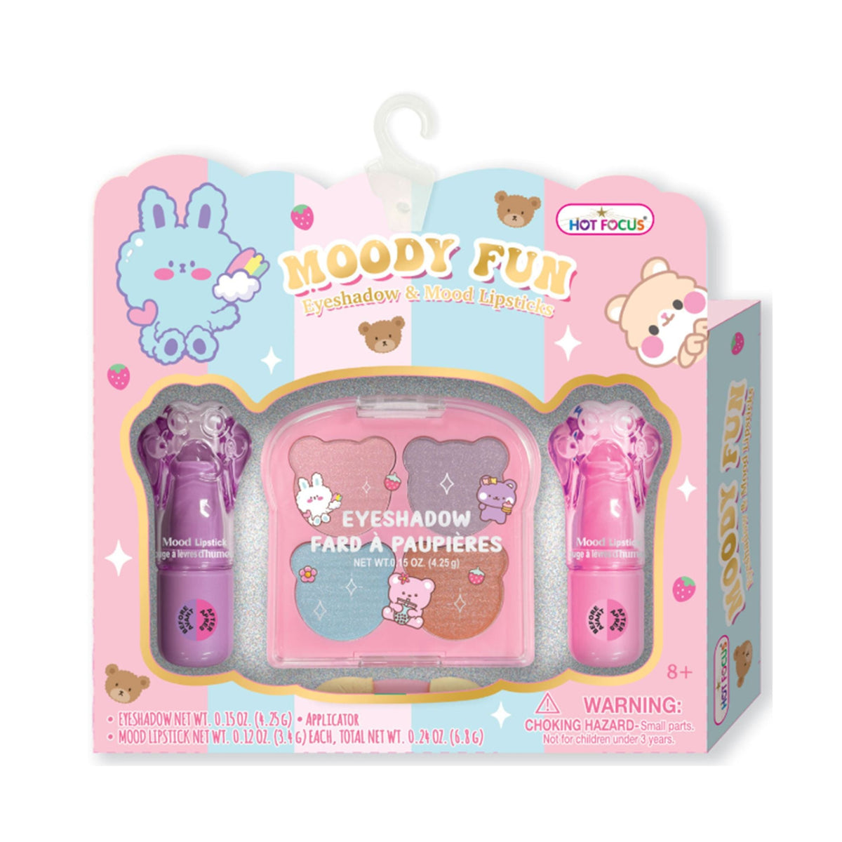 Kids Colour Changing Lipstick & Eyeshadow Set - Moody Fun