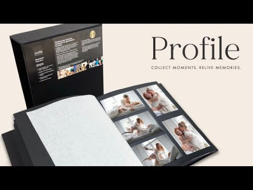Profile - Regal Black Drymount Photo Album - 24x29cm - 80 Black Pages
