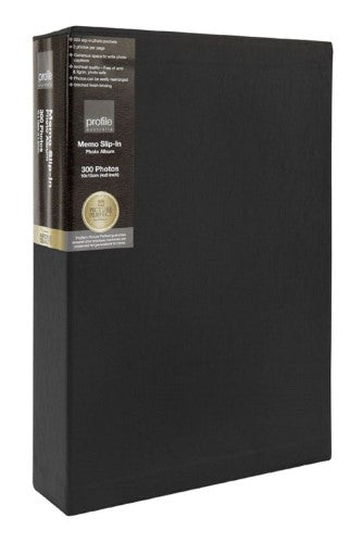 Profile - Regal Black Slip-in Photo Album - 4x6in - 300 Photos