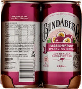 Bundaberg Passionfruit Sparkling Drink Mini Cans 6 x 200ml