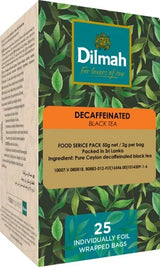 Decaffeinated Black Tea Bags - Dilmah - 25 Enveloped Bags