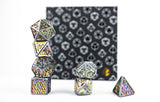LPG Dice RPG Set Draco Bright Rainbow/Silver