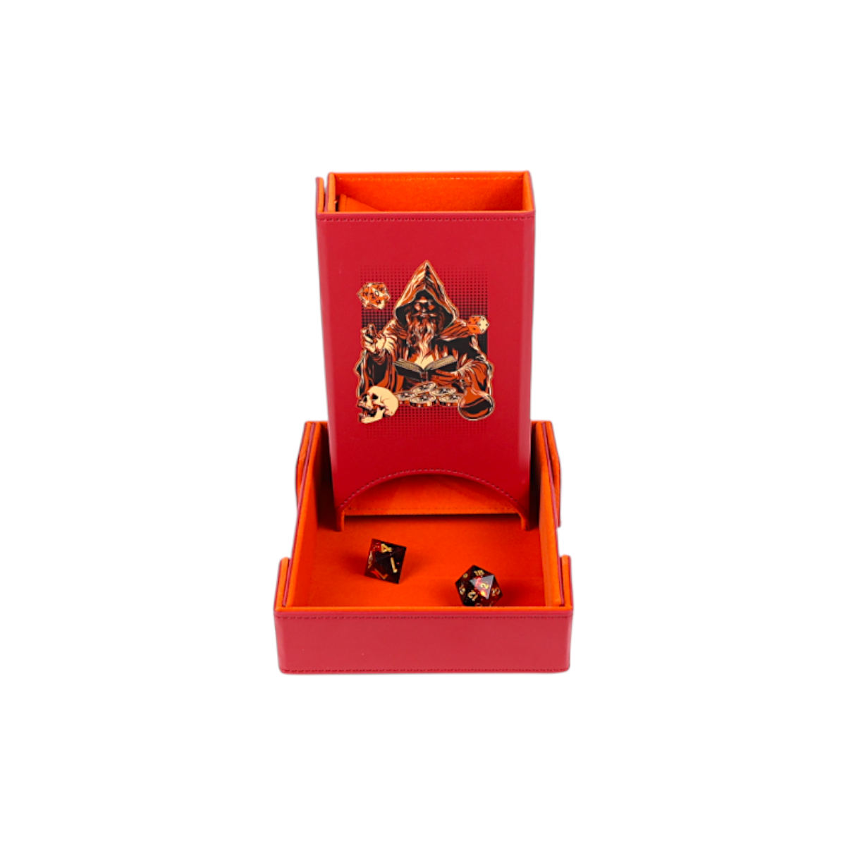 LPG Essentials Dice Tower and Mat Scarlet / Copper