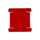 LPG Essentials Dice Tower and Mat Teal / Crimson