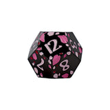 LPG Dice RPG Set Inscripted Sakura Black Pink