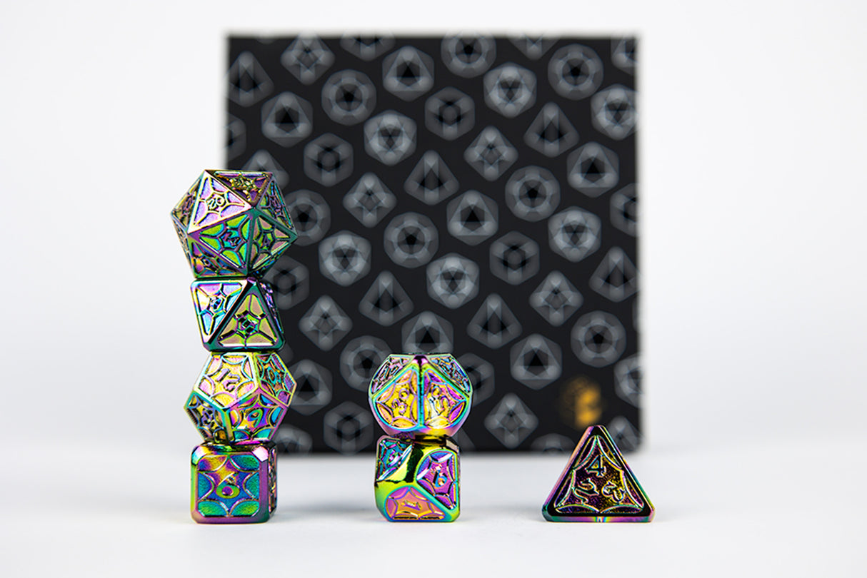LPG Dice RPG Set Leadlight Dazzle Dark