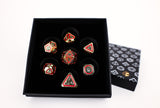 LPG Dice RPG Set Concentric Black/Red/Gold