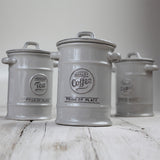 Ceramic Canister - Sugar - Pride of Place by T& G - Grey