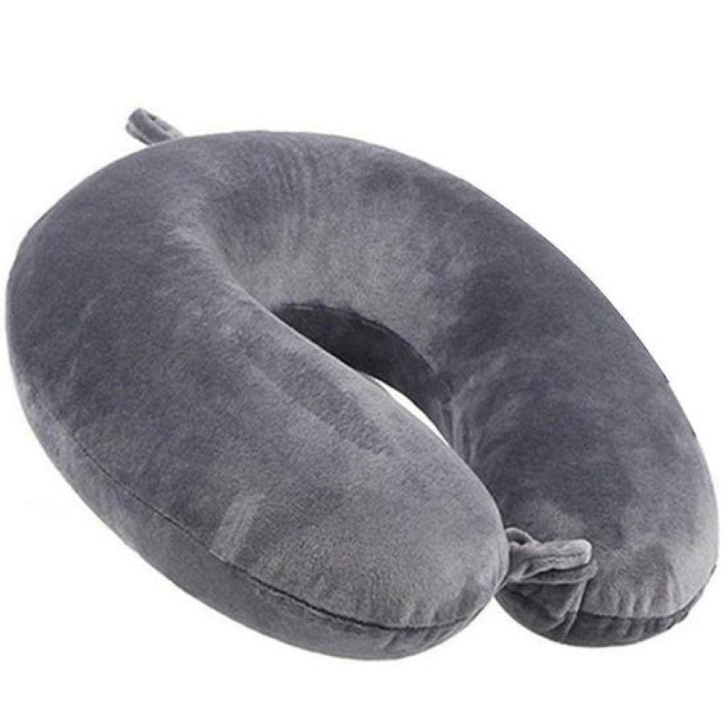 Memory Foam Neck Pillow - Grey