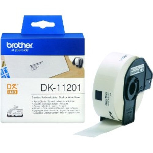 Brother DK-11201 Standard Address Labels - 29mm x 90mm, 400 Labels per Roll, White