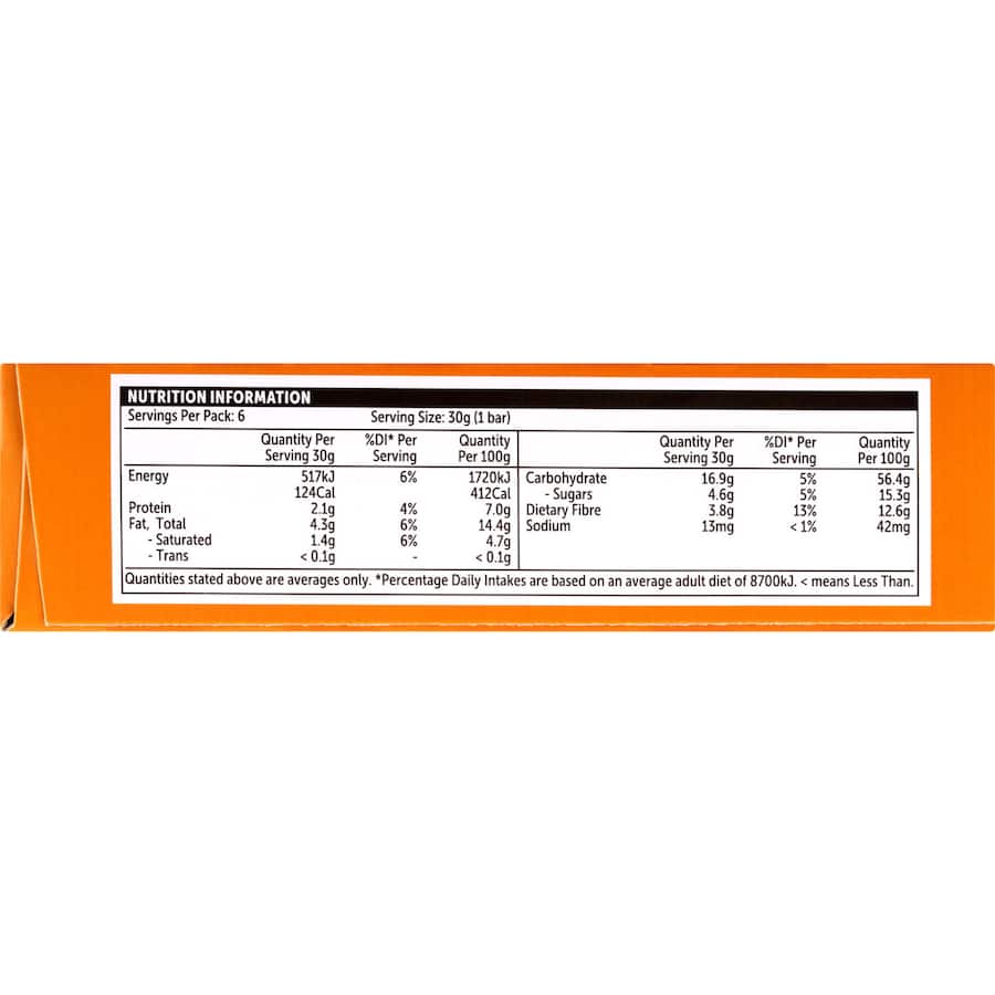 Woolworths Muesli Bars Choco Honeycomb 6pk 180g