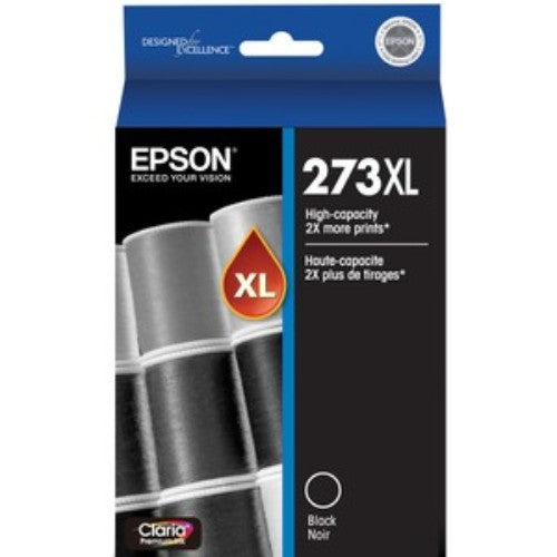 Epson 273XL High Capacity Claria Premium Black Ink Cartridge - Original Ink for Vibrant Prints