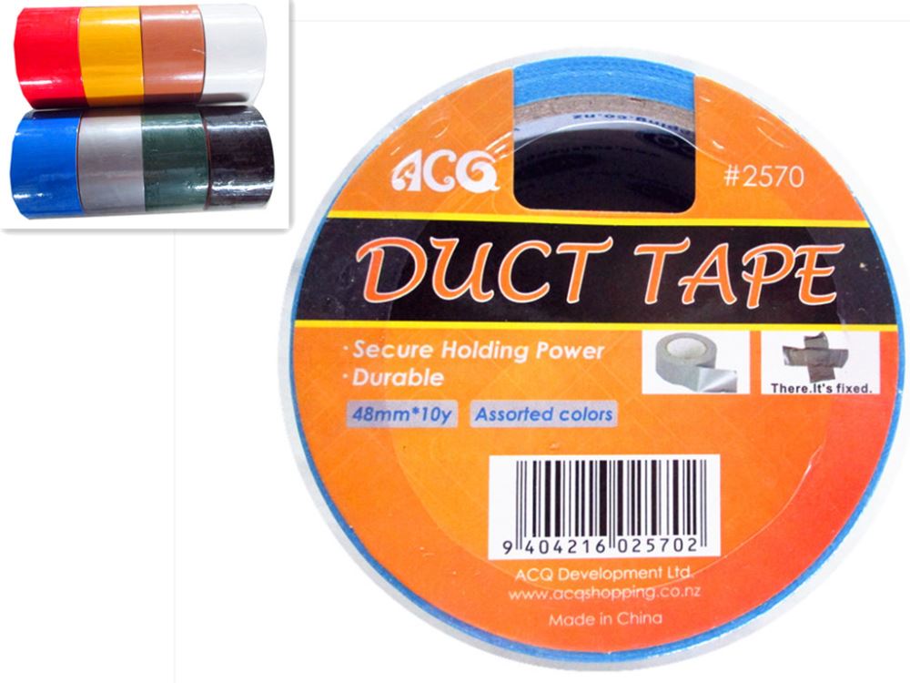 Duct Tape: 48mm wide x 10 yards  (48 rolls)
