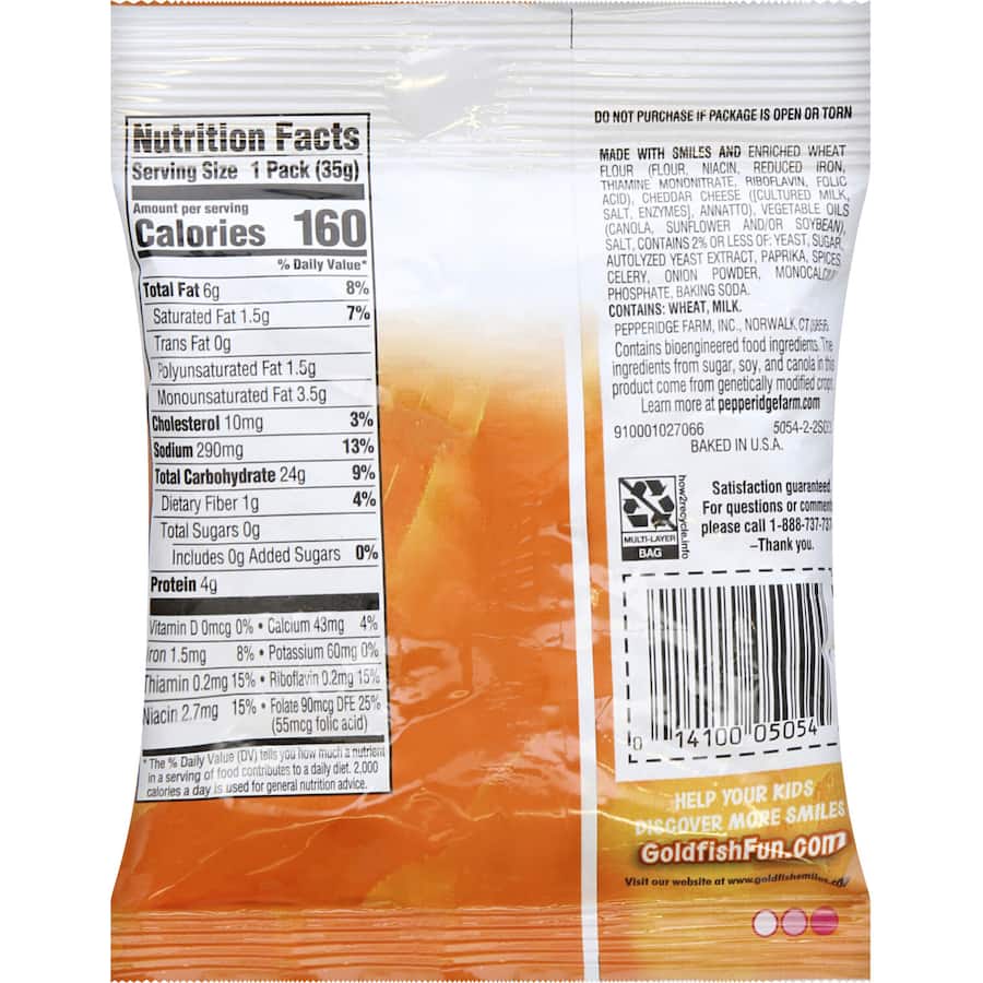 Pepperidge Farm Goldfish Crackers Cheddar Cheese