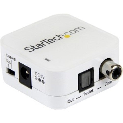 High-Quality Two Way Digital Coax to Toslink Optical Audio Converter Repeater - SPDIF Compatible