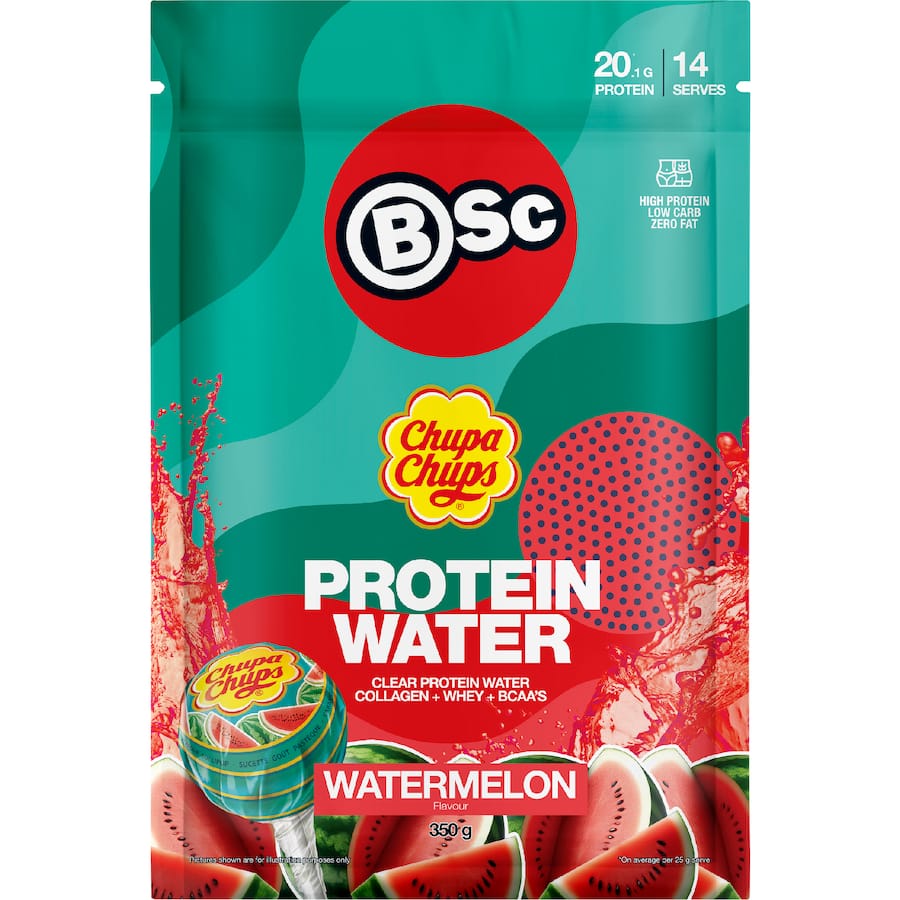 Bsc Chupa Chups Protein Water Watermelon 350g
