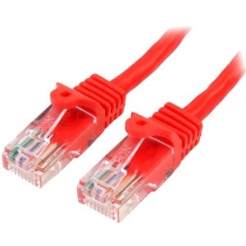 StarTech.com Cat.5e UTP Patch Network Cable - 50 cm, Red, Snagless RJ45, PoE Supported