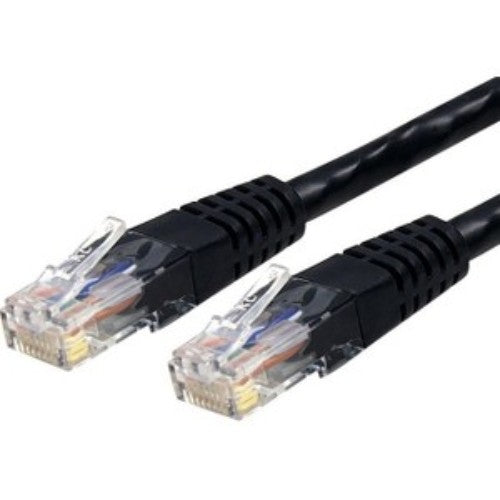 15 ft Cat 6 Ethernet Network Cable - High-Speed Black Patch Cable for Reliable Connectivity