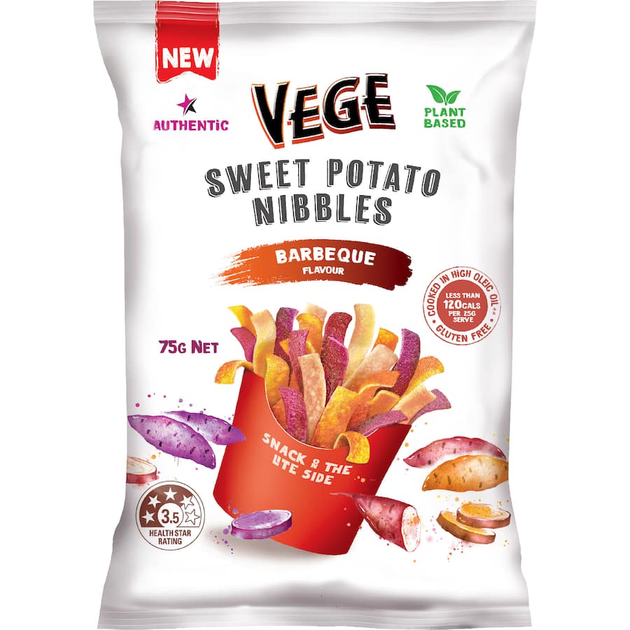 Vege Chips Potato Nibbles Barbeque 75g
