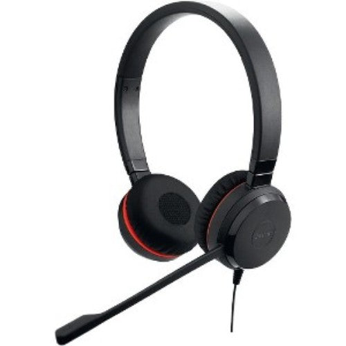 Jabra Evolve 20SE MS Stereo Headset - Wired USB, Noise Canceling, Over-the-Head Design for Professionals