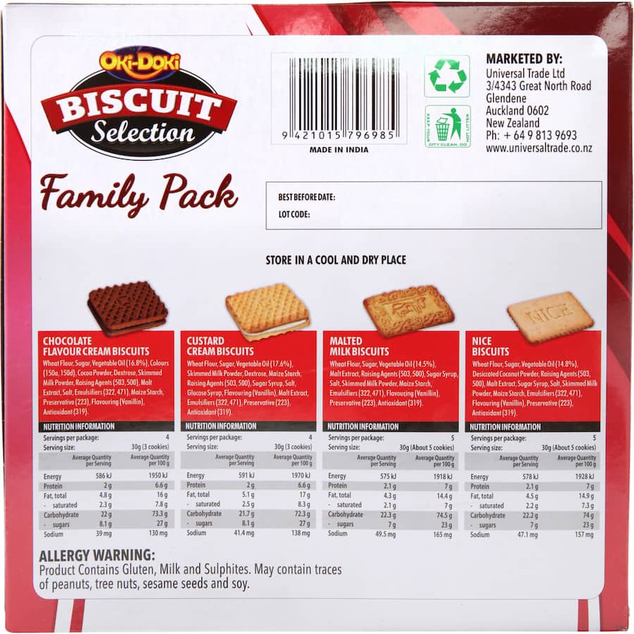 Oki Doki Biscuits Selection - 552g