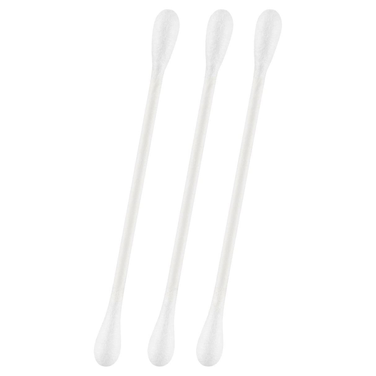 Swisspers Cotton Tips with eco-friendly paper stems, perfect for beauty routines and gentle skin care.