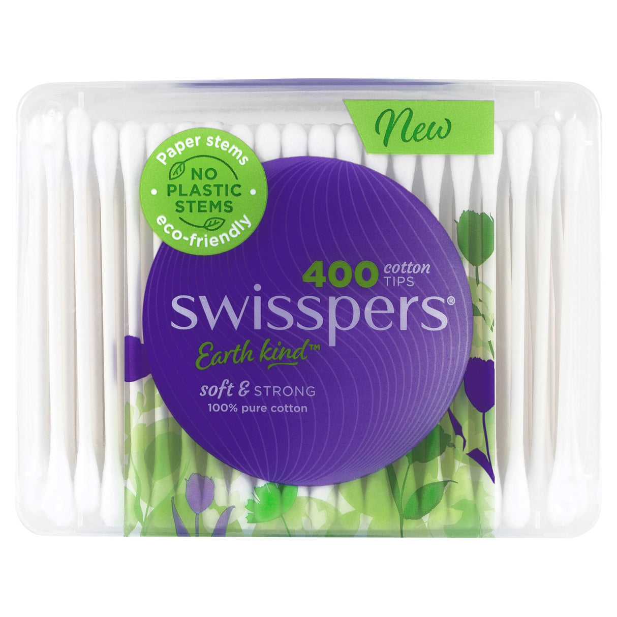 Swisspers Cotton Tips Paper Stems 400 Pack