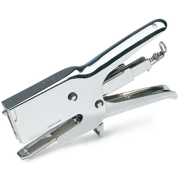 Rapid Plier HD31 heavy-duty stapler with nickel-plated design, finger stop, and capacity for up to 70 sheets.