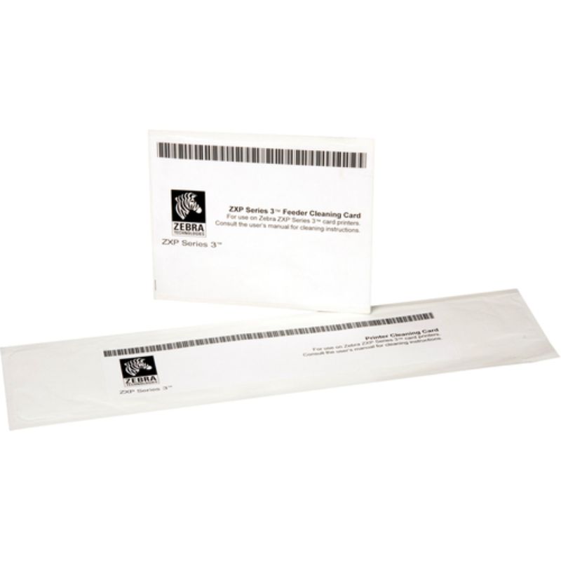 Zebra ZXP Series 3 Cleaning Kit - 4 Long Cleaning Cards & 4 Feeder Cards for Optimal Printer Performance