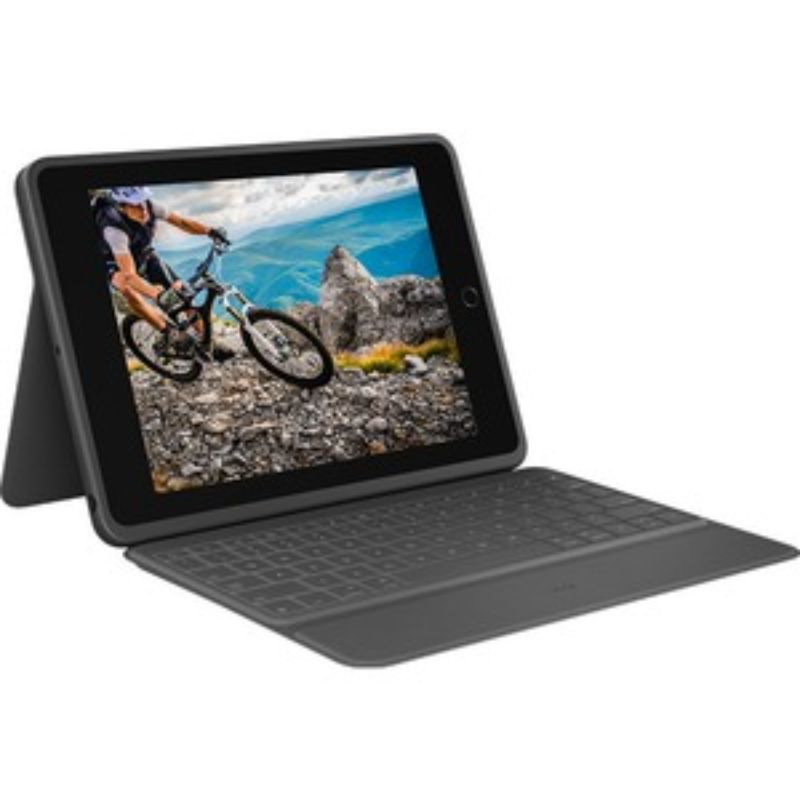 Logitech Rugged Folio Keyboard Case for iPad 10.2" (7th Generation) - Durable & Protective