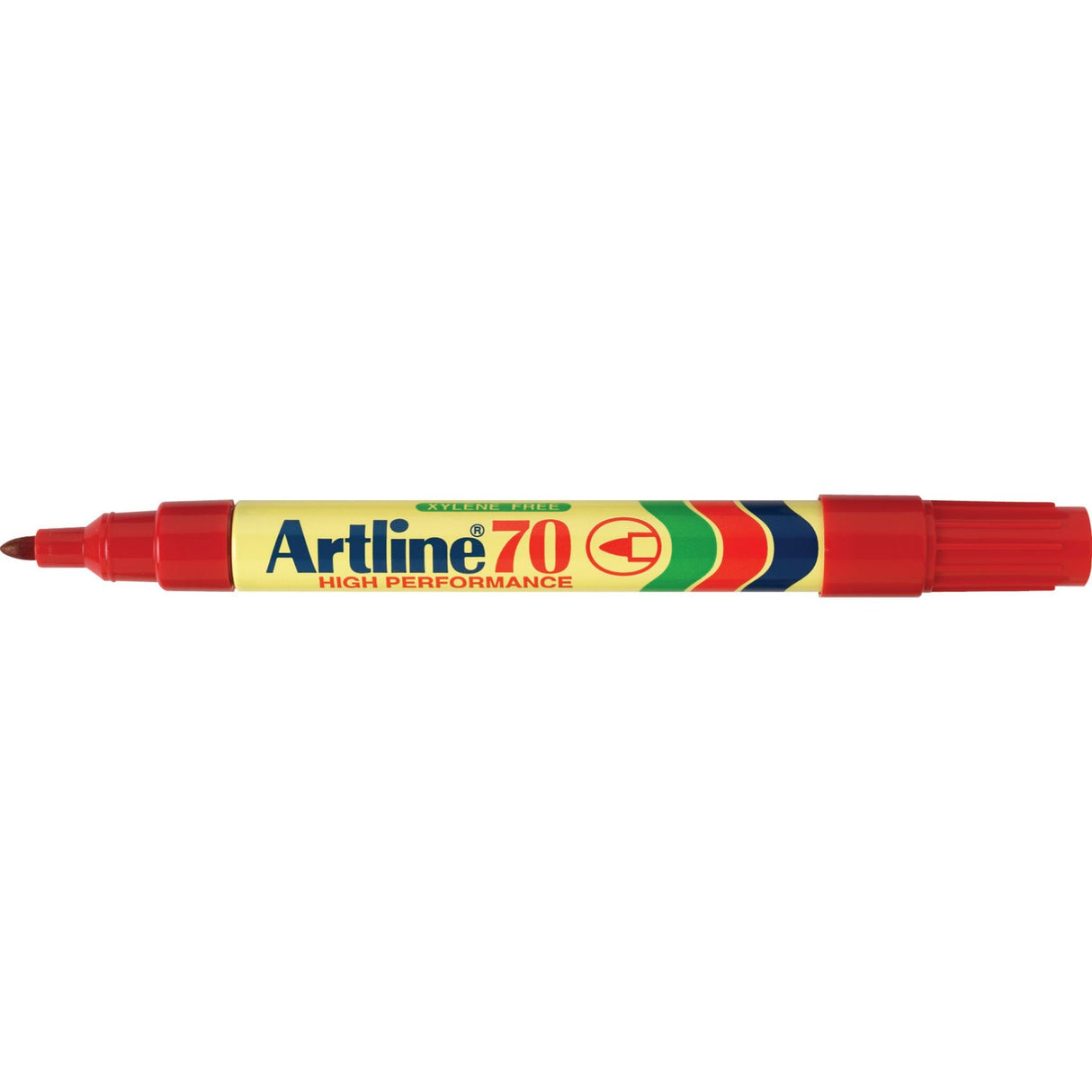 Artline 70 Permanent Marker 1.5mm Bullet Nib Red -12 units