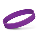 Silicone Wrist Band - Purple (Pack of 10)