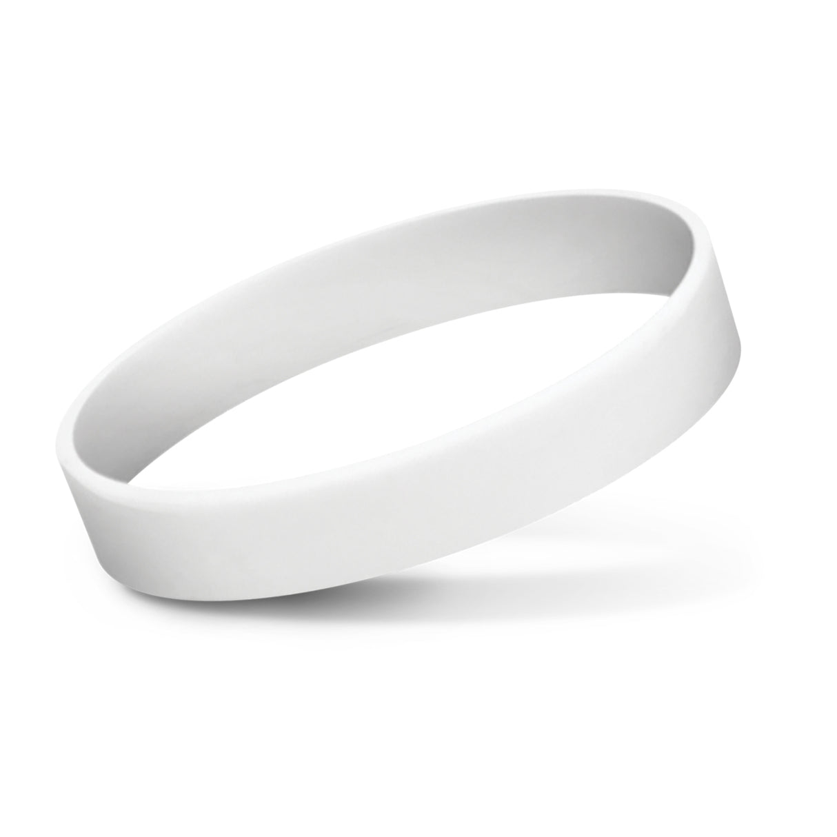 Silicon/ Silicone Wristbands  - 10 Units WHITE