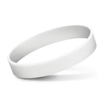 Silicon/ Silicone Wristbands  - 10 Units WHITE
