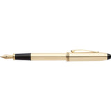 Cross Townsend 10ct Gold Filled/Gold Fountain Pen, Medium Nib