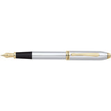 Cross Townsend Medalist Chrome Fountain Pen, Medium Nib
