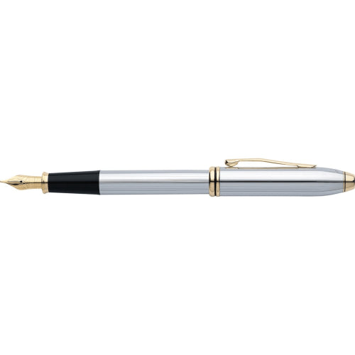 Cross Townsend Medalist Chrome Fountain Pen, Medium Nib