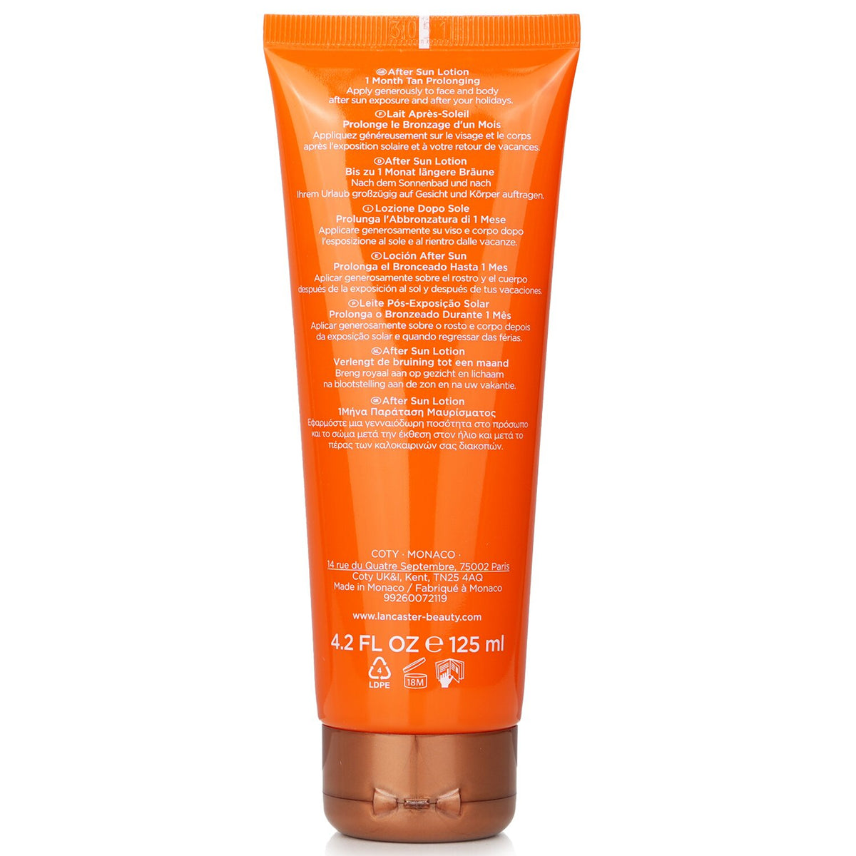 Lancaster Golden Tan Maximizer 1 Month Tan Prolonging After Sun Lotion 125ml/4.2