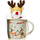 Tis The Season Festive Mug With Plush Toy - 4 styLes