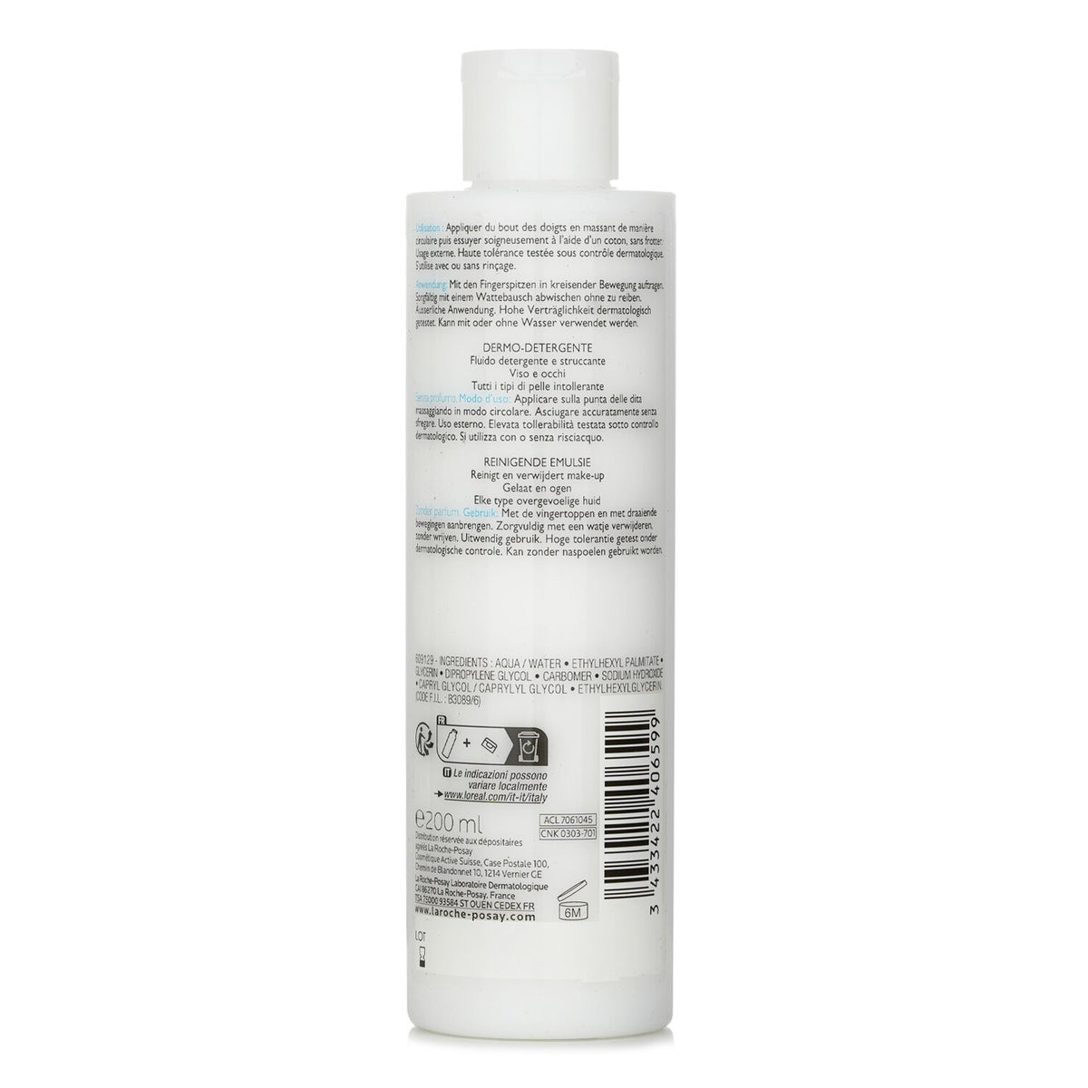 La Roche Posay - Toleriane Dermo Cleanser  - 200ml/6.76oz