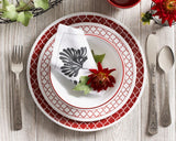 Corelle Crimson Trellis 12pc  Set