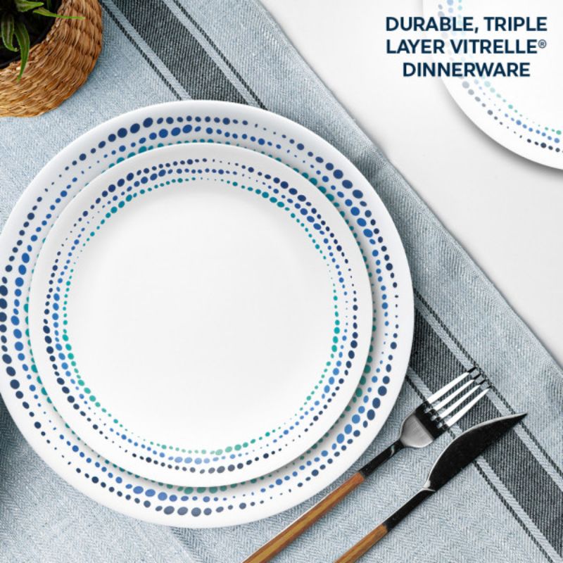 Corelle Ocean Blues 12pc  Set